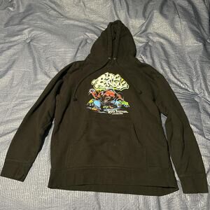 Multicolored graffiti bear Blue Ridge Rock Festival Hood